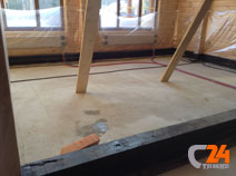стяжка пола в загородном доме