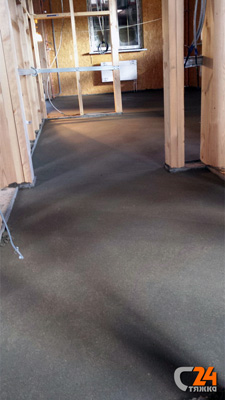 Полусухая стяжка для теплого пола