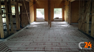 Укладка теплого пола