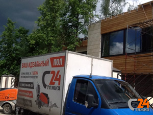 стяжка на крыше