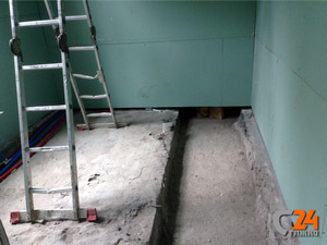 выполним стяжку пола