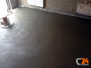 Высокомарочная стяжка пола в гараже | превью