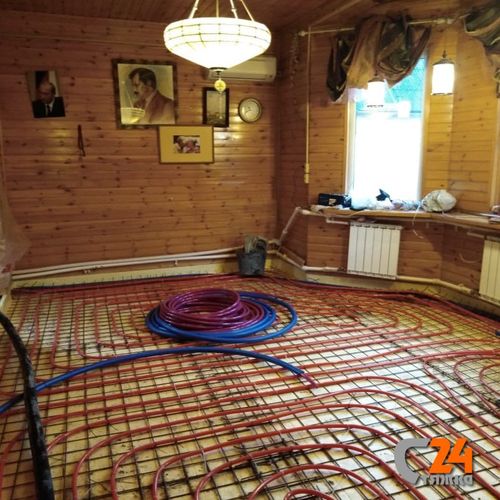 теплый пол в деревянном доме