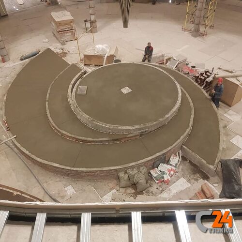 стяжка пола полусухая декоративной конструкции