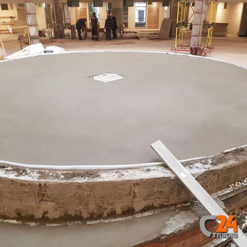 стяжка полусухая декоративной конструкции