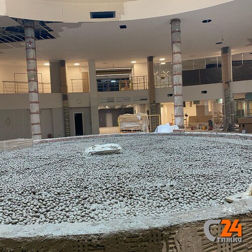 стяжка полусухая декоративной конструкции