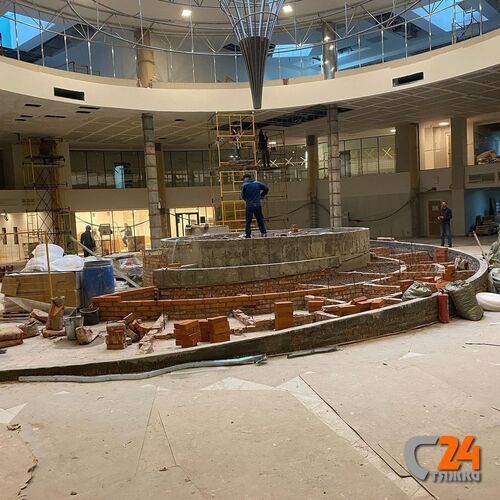 стяжка полусухая декоративной конструкции