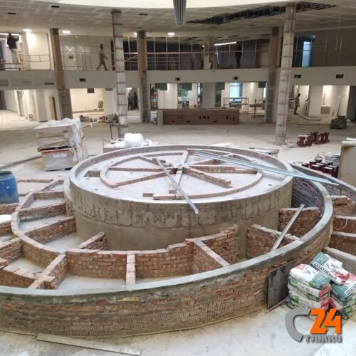 стяжка полусухая декоративной конструкции