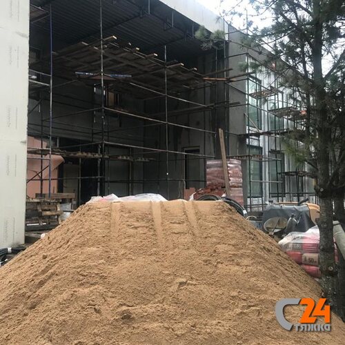 песок для полусухой стяжки