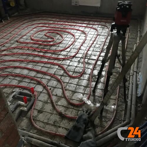 монтаж теплого водяного пола