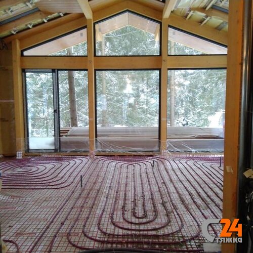 теплый пол в деревянном доме