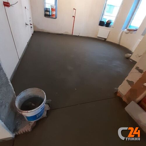 полусухая стяжка пола