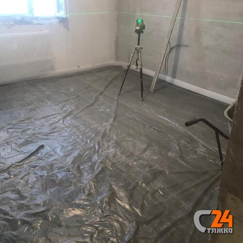 полусухая стяжка пола