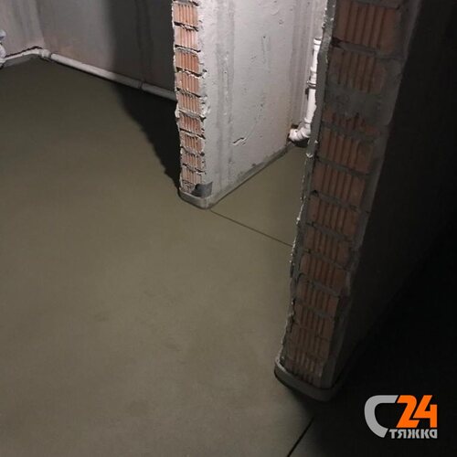 Стяжка по слою из плит полистирола