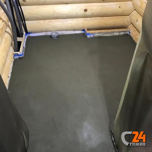 полусухая стяжка пола