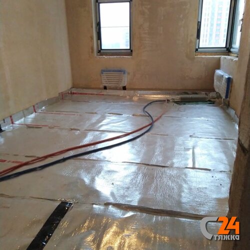 стяжка по звукоизолирующему слою