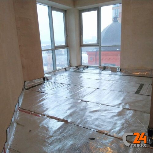 стяжка по звукоизолирующему слою