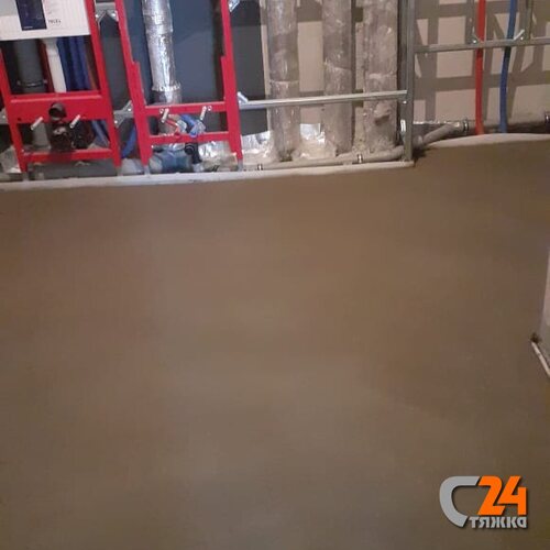 полусухая стяжка пола