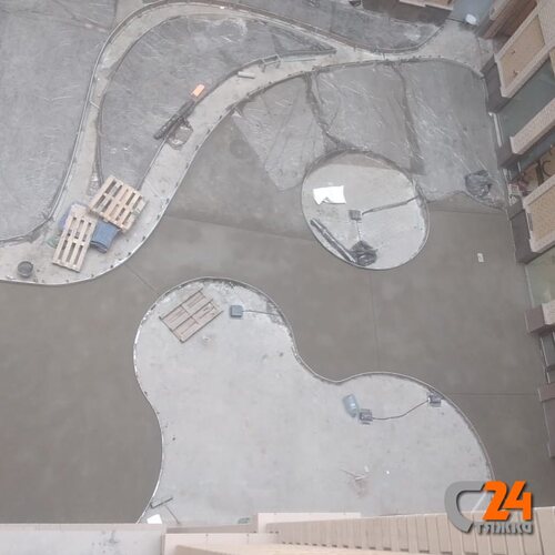 предварительным фрезерованием ж/б основания для создания надежного адгезионного моста