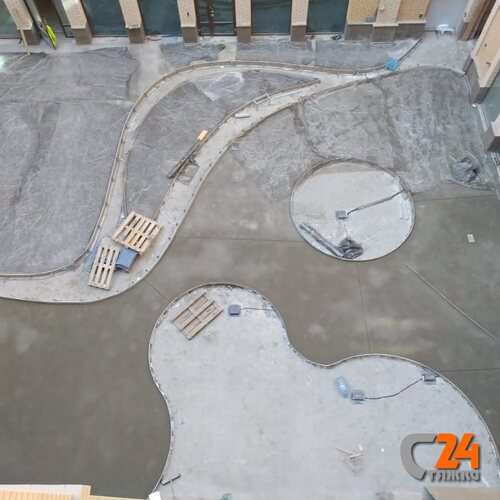 стяжка пола под тераццо и полимерцемент