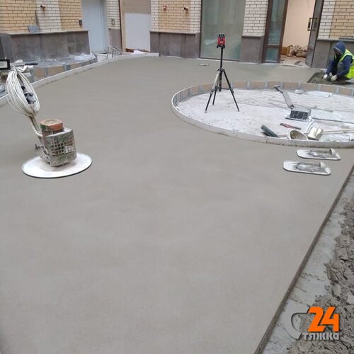 фигурная стяжка пола