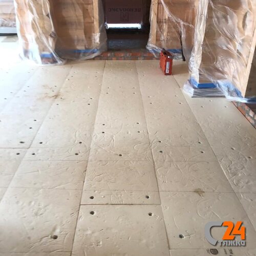 подстилающий слой из экструдированного полистирола и полистеролбетона