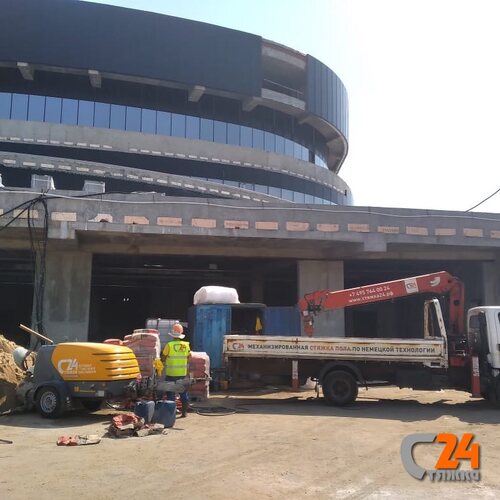 материалы для полусухой стяжки на площадке