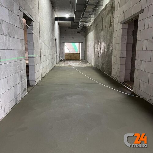 полусухая стяжка пола