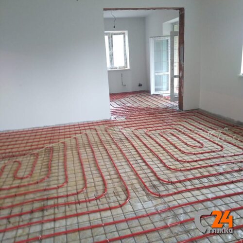 теплый пол в коттедже