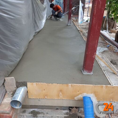 стяжка пола полусухая