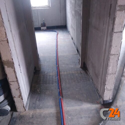 трубы отопления в стяжке