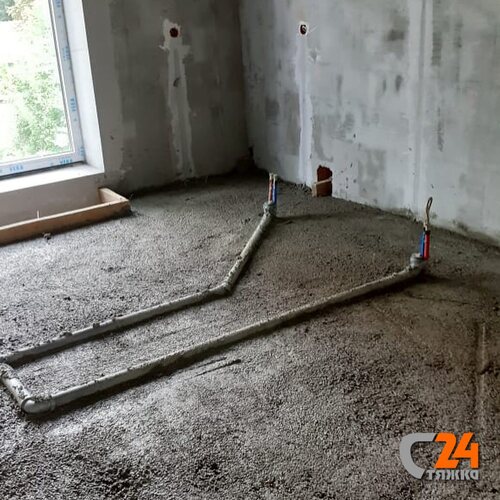 стяжка пола полистиролбетоном