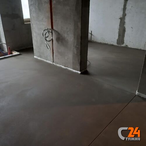 стяжка пола полусухая