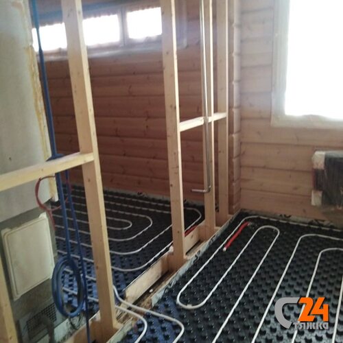 теплый пол у бассейна