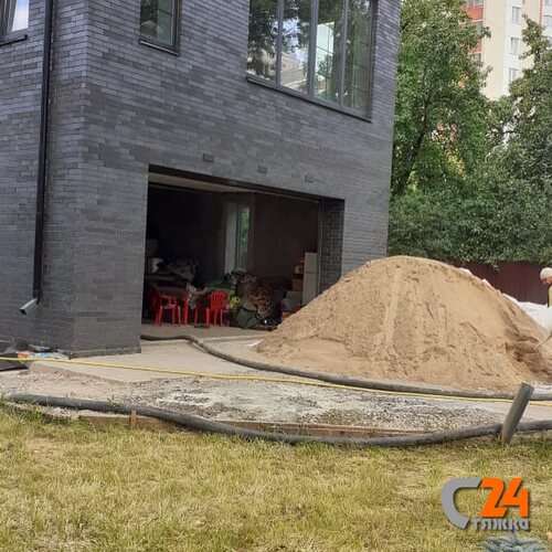 песок для полусухой стяжки пола