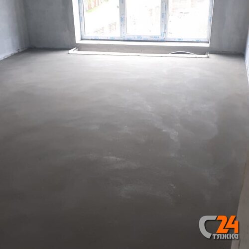 стяжка пола в коттедже