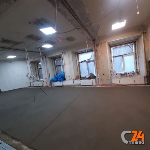 черновая полусухая стяжка