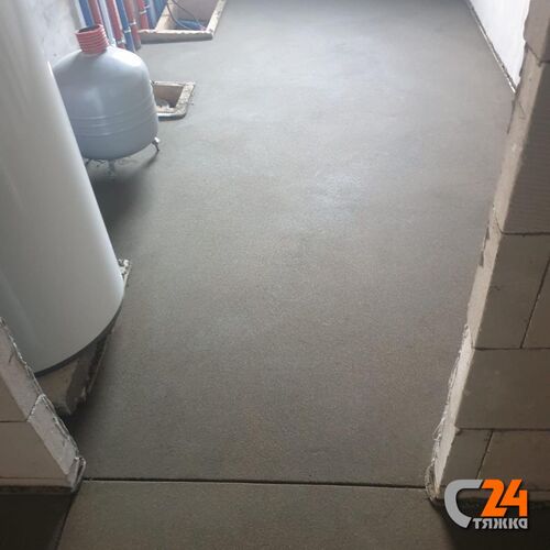 стяжка пола полусухая