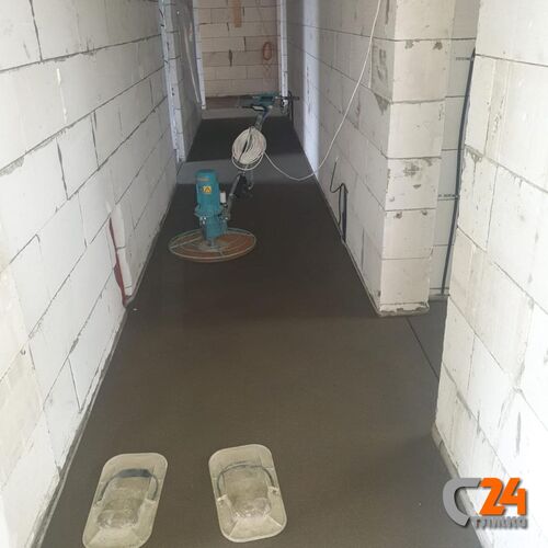 стяжка пола полусухая