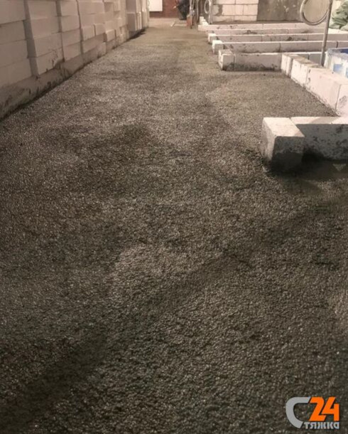 стяжка пола полистиролбетоном