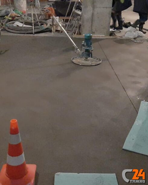 полусухая стяжка пола