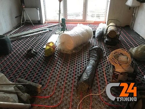 тёплый пол водяной монтаж