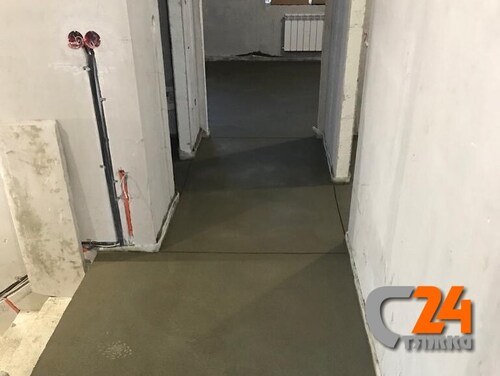 полусухая стяжка тёплого пола