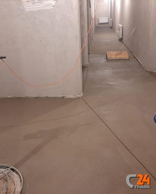 стяжка пола полусухая