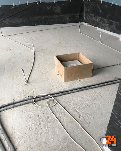 коммуникации под стяжку пола