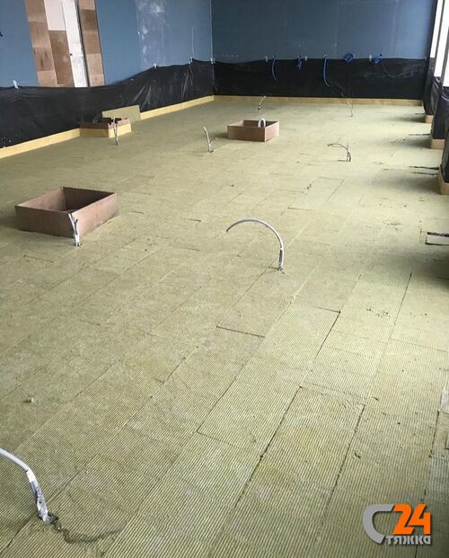 стяжка пола по минплите
