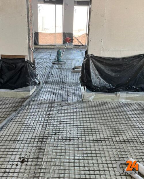 цементно песчаная стяжка армированная сеткой