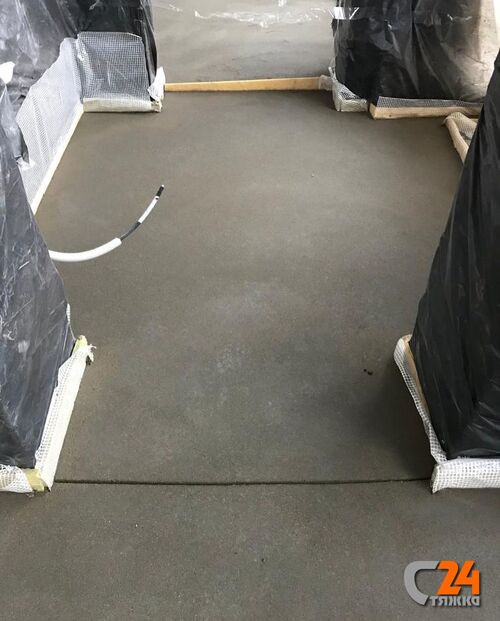 стяжка пола полусухая