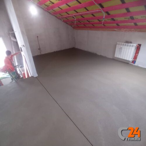 полусухая стяжка в частном доме