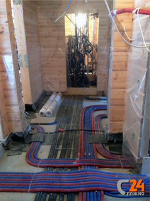 коммуникации под полом